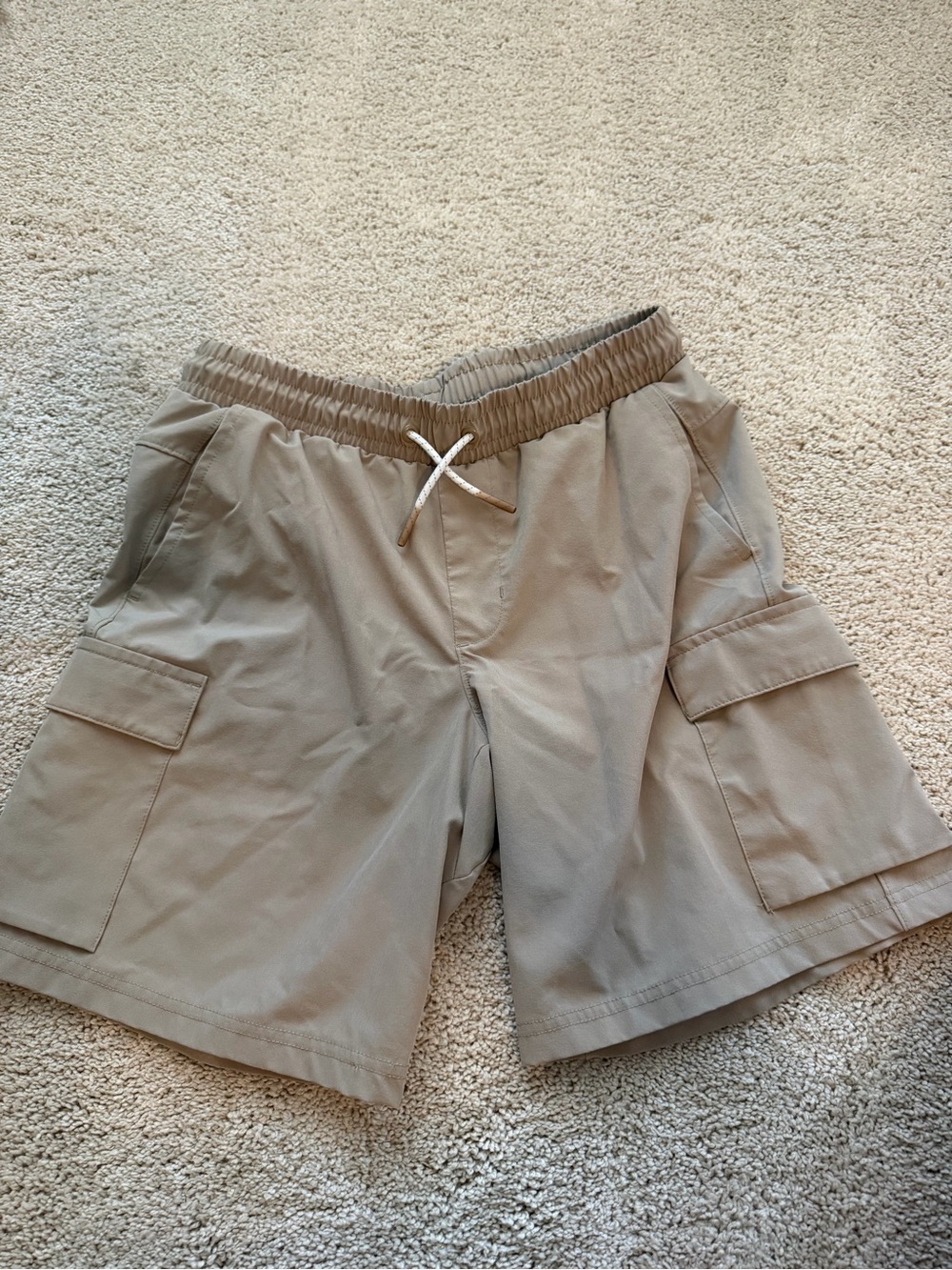 Boys All in Motion Casual Cargo Drawstring Shorts - Tan